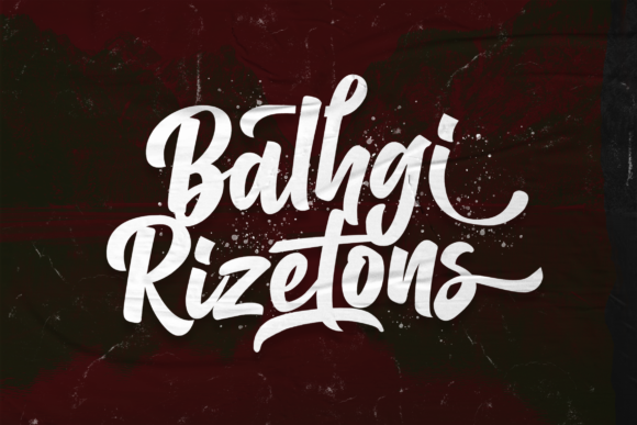 Balhgi Rizetons: A Handwritten Font for Editorial Design