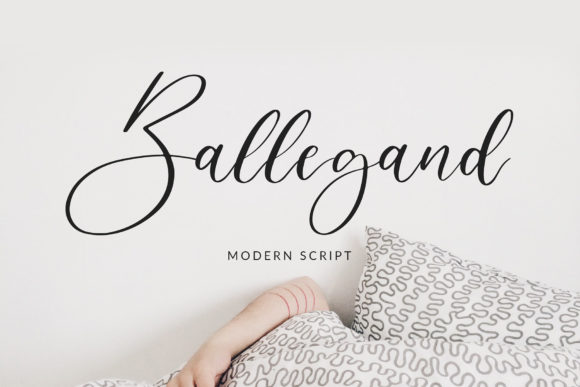 Ballegand: A Romantic Handwritten Font for Makers