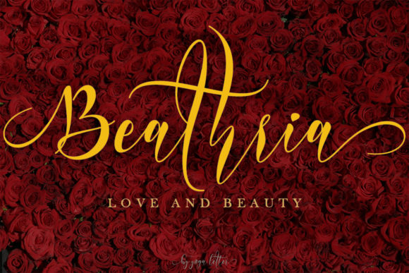 Beathria: A Handwritten Font for Digital Elegance