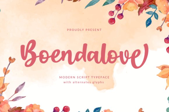 Boendalove: A Handwritten Font for Editorial Grace