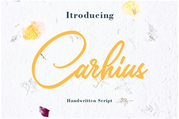 Carhius: A Handwritten Font for Elegant Branding