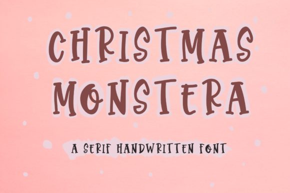 Christmas Monstera: A Quirky Handwritten Font for Bold Branding