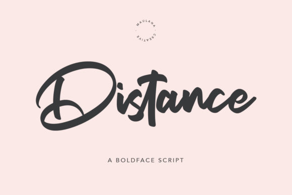Distance Font: Elevating Brand Identity with Elegant Script