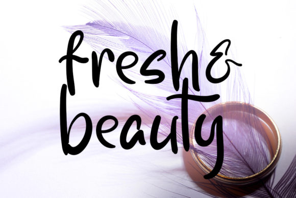Fresh Beauty: A Handwritten Font for Web Design