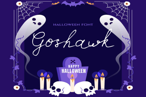 Goshawk Font: A Spooky Script for Halloween Campaigns