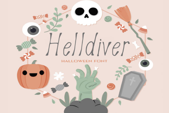 Helldiver Font: Editorial Design with a Spooky Edge