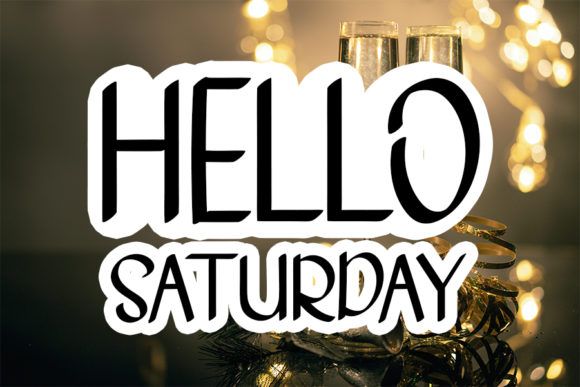Hello Saturday: A Handwritten Font for Branding