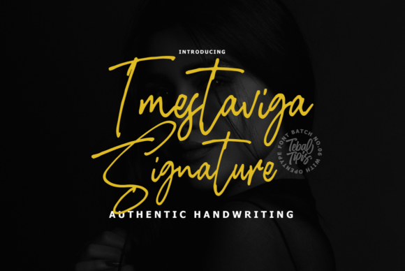 Imestaviga Signature Font for Campaigns