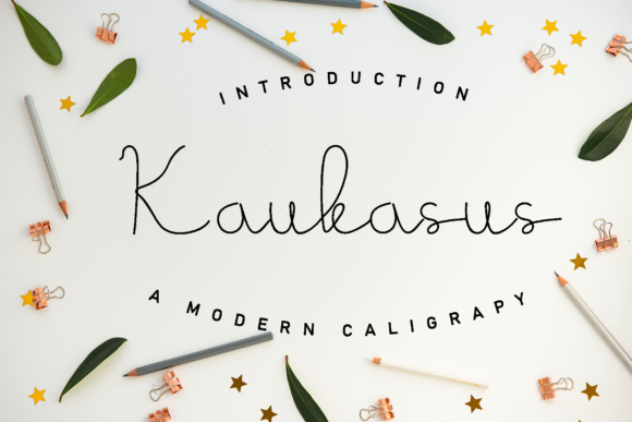 Kaukasus: A Delicate Handwritten Font for Web Design