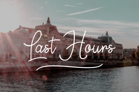 Last Hours: A Delicate Script Font for Branding