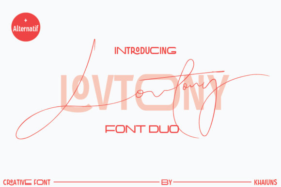 Lovtony: A Versatile Duo Font for Modern Web Design