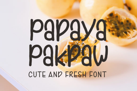 Papaya Pakpaw: A Fresh Handwritten Typeface for Modern Editorial Design