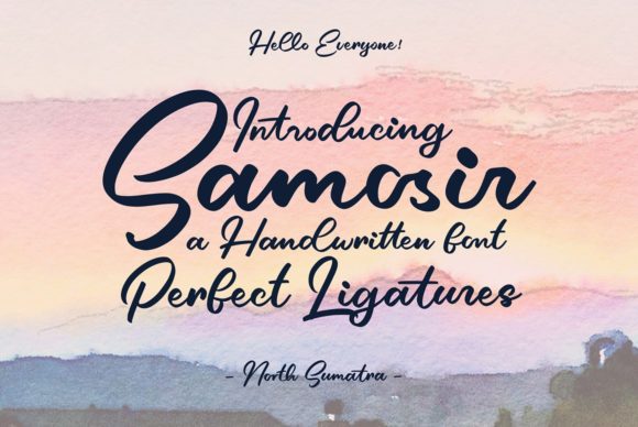 Samosir: A Handwritten Typeface for Editorial Design
