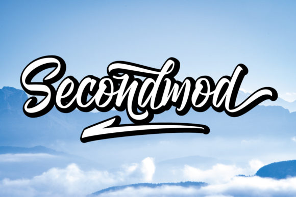 Secondmod: A Romantic Script Font for Makers