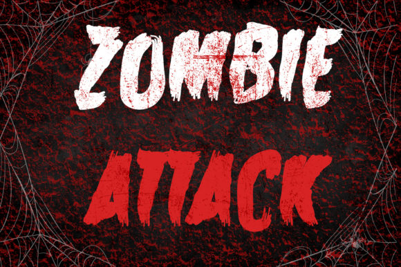 Zombie Attack Font: A Spooky Script for Editorial Design